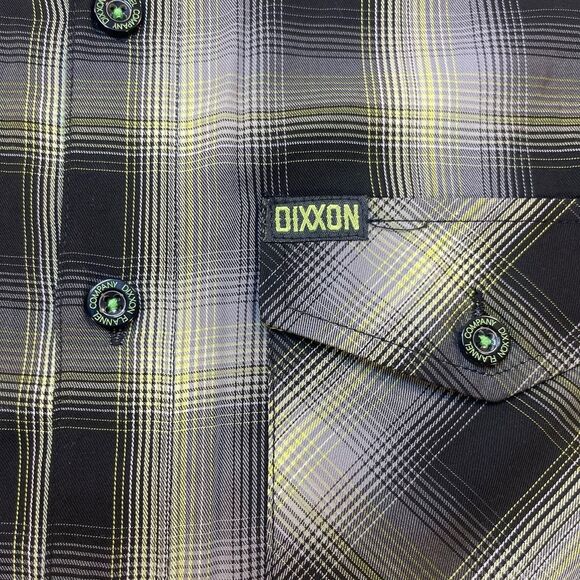 New DIXXON FLANNEL Mens Shirt Sz S BUTTON FRONT Plaid - Picture 4 of 6